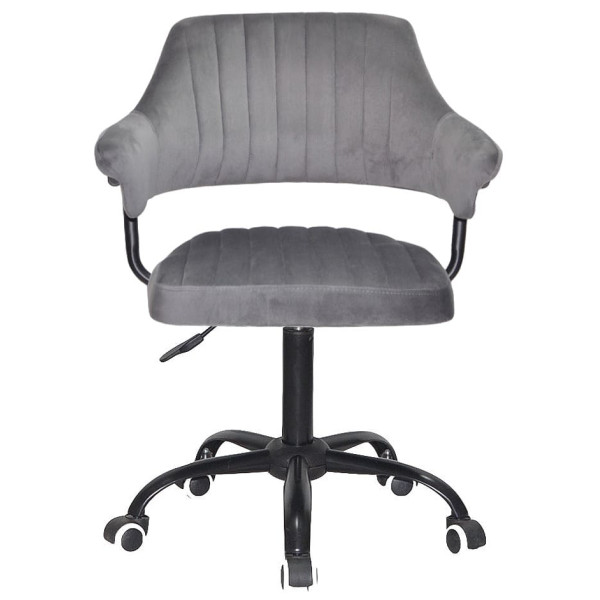 Стілець Onder Mebli Jeff BK-Office Сірий B-1034 Оксамит-2