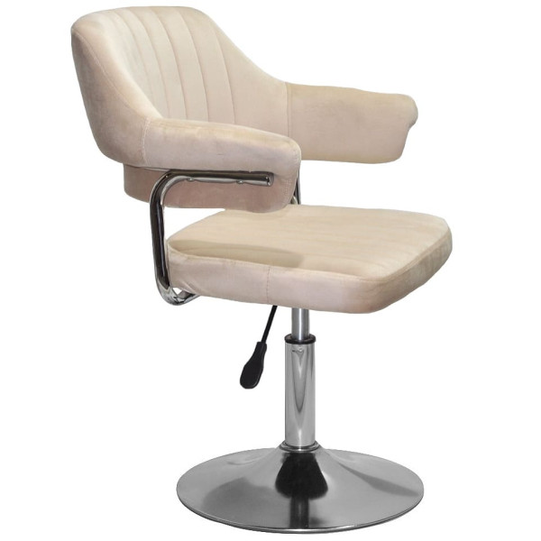 Стул Onder Mebli Jeff CH-BASE Бежевый B-1032 Бархат-2