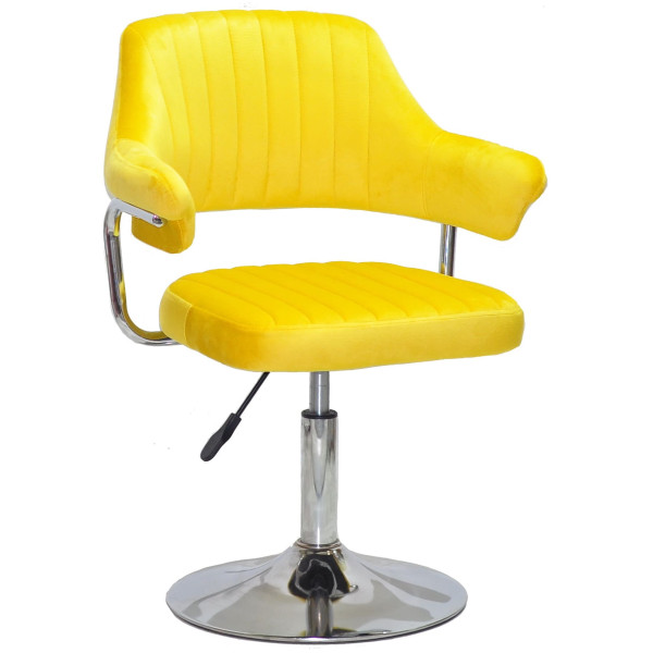Стул Onder Mebli Jeff CH-BASE Желтый B-1027 Бархат-0