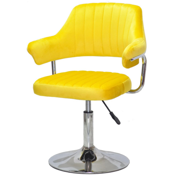 Стул Onder Mebli Jeff CH-BASE Желтый B-1027 Бархат-1