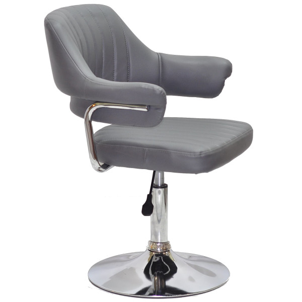 Стул Onder Mebli Jeff CH-BASE Серый 1001 Экокожа-0