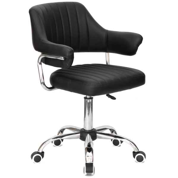 Стул Onder Mebli Jeff CH-Office Черный Экокожа-0