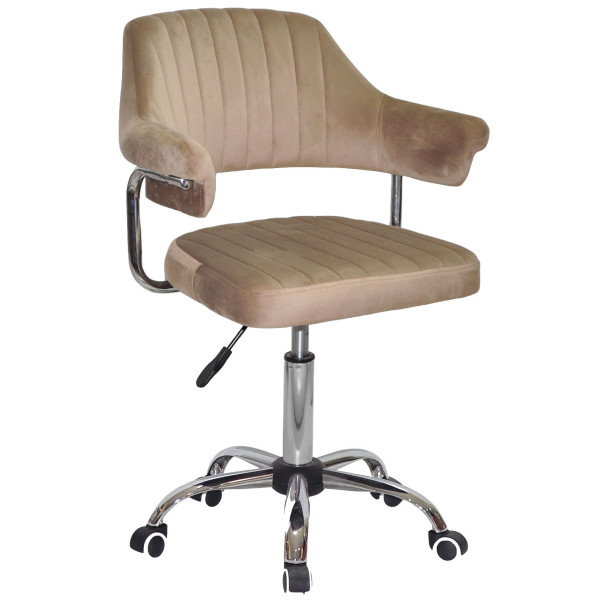 Стілець Onder Mebli Jeff CH-Office Кавовий B-1042 Оксамит-0