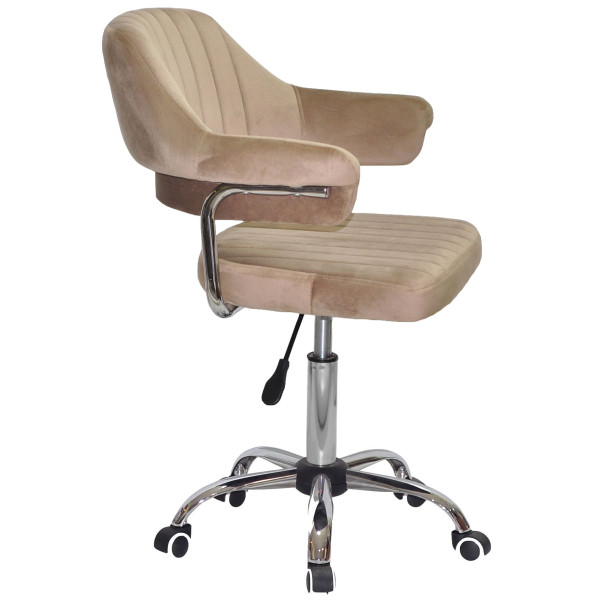 Стілець Onder Mebli Jeff CH-Office Кавовий B-1042 Оксамит-2