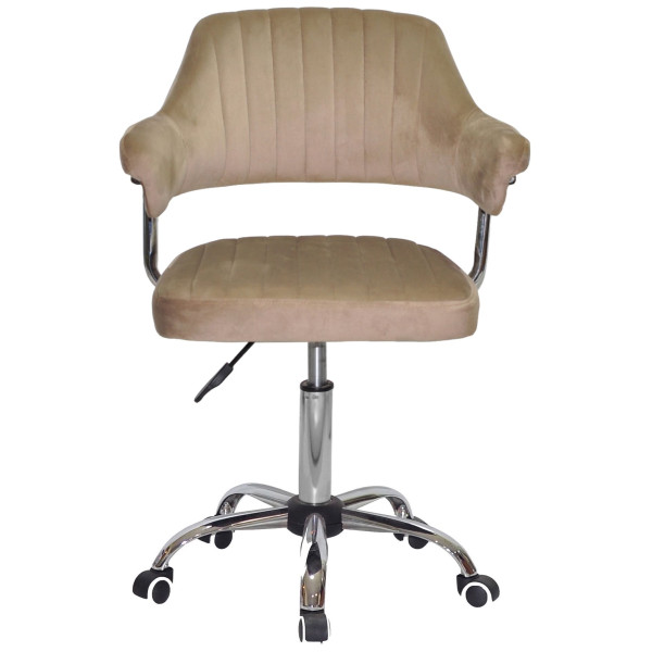 Стілець Onder Mebli Jeff CH-Office Кавовий B-1042 Оксамит-1