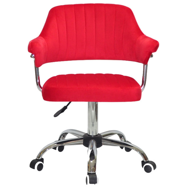 Стілець Onder Mebli Jeff CH-Office Червоний B-1016 Оксамит-1