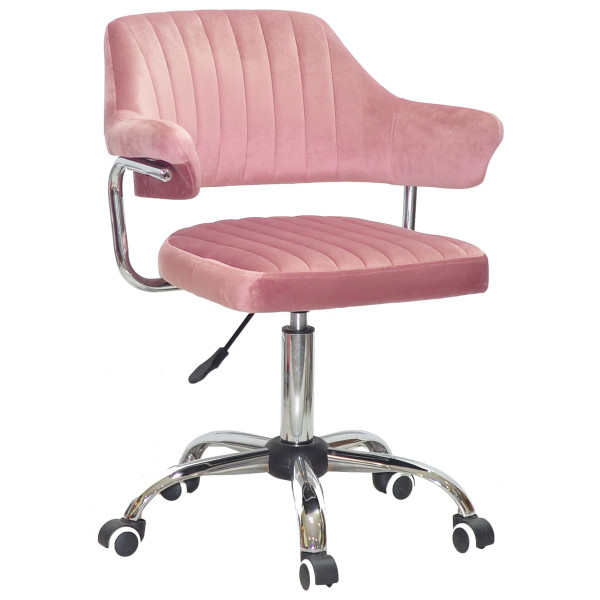 Стілець Onder Mebli Jeff CH-Office Пильна Троянда B-1030 Оксамит-0