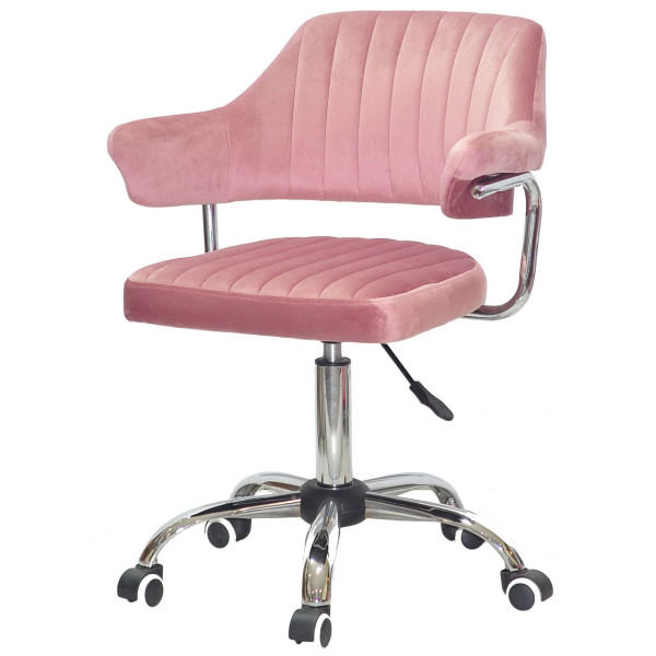 Стілець Onder Mebli Jeff CH-Office Пильна Троянда B-1030 Оксамит-1