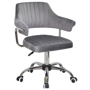 Стілець Onder Mebli Jeff CH-Office Сірий B-1034 Оксамит