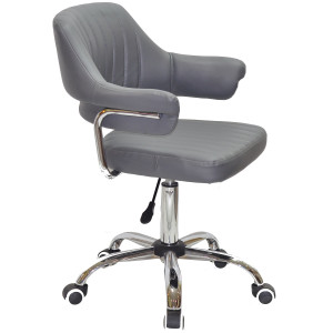 Стул Onder Mebli Jeff CH-Office Серый 1001 Экокожа