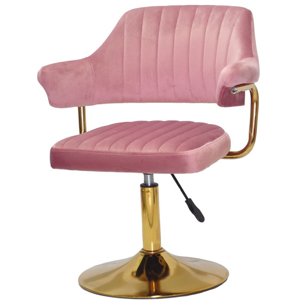 Стілець Onder Mebli Jeff GD-BASE Пильна Троянда B-1030 Оксамит-1