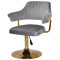 Стул Onder Mebli Jeff GD-BASE Серый B-1034 Бархат-1-thumb