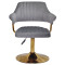 Стул Onder Mebli Jeff GD-BASE Серый B-1034 Бархат-2-thumb