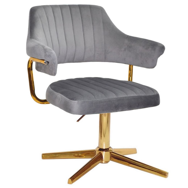 Стул Onder Mebli Jeff GD-MODERN BASE Серый B-1034 Бархат-0