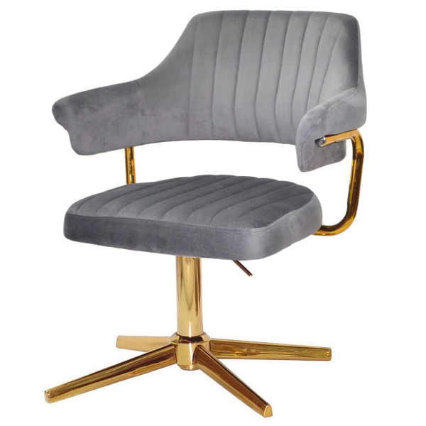 Стул Onder Mebli Jeff GD-MODERN BASE Серый B-1034 Бархат-1