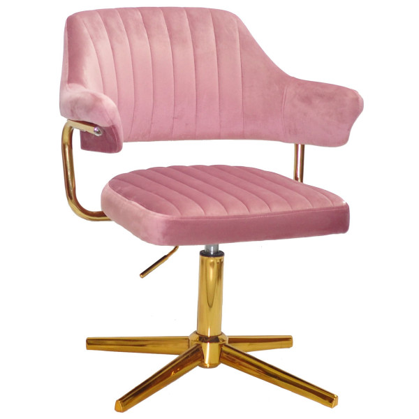 Стілець Onder Mebli Jeff GD-MODERN BASE Пильна Троянда B-1030 Оксамит-0