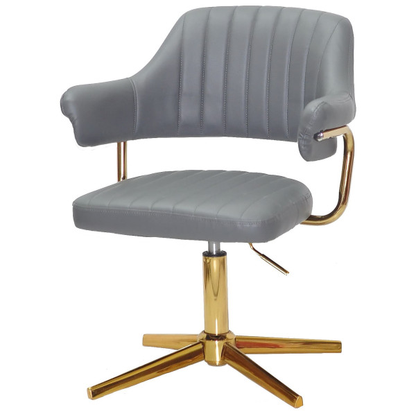 Стілець Onder Mebli Jeff GD-MODERN BASE Сірий 1001 Екошкіра-1