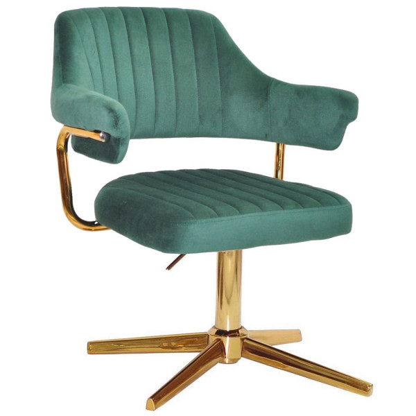 Стілець Onder Mebli Jeff GD-MODERN BASE Зелений B-1036 Оксамит-0