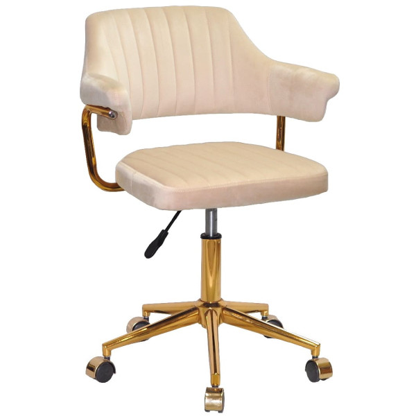 Стілець Onder Mebli Jeff GD-MODERN OFFICE Бежевий B-1032 Оксамит-0