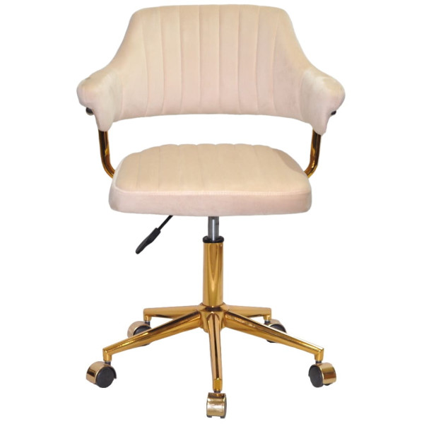 Стілець Onder Mebli Jeff GD-MODERN OFFICE Бежевий B-1032 Оксамит-1