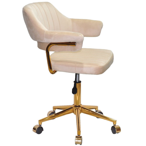 Стілець Onder Mebli Jeff GD-MODERN OFFICE Бежевий B-1032 Оксамит-2