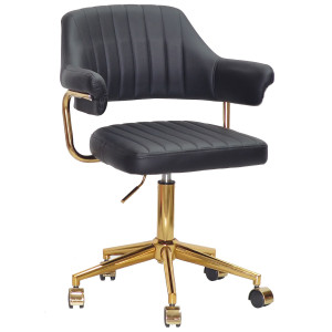 Стілець Onder Mebli Jeff GD-MODERN OFFICE Чорний Екошкіра