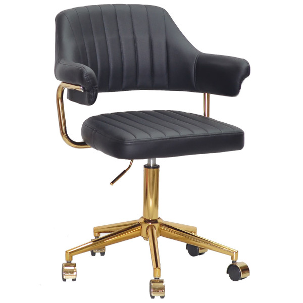 Стілець Onder Mebli Jeff GD-MODERN OFFICE Чорний Екошкіра-0