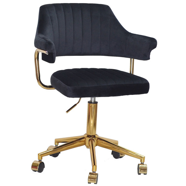 Стілець Onder Mebli Jeff GD-MODERN OFFICE Чорний B-1011 Оксамит-0