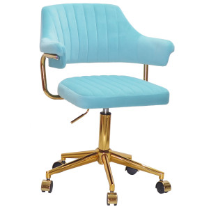 Стілець Onder Mebli Jeff GD-MODERN OFFICE Блакитний B-1019 Оксамит