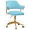 Стул Onder Mebli Jeff GD-MODERN OFFICE Голубой B-1019 Бархат-0-thumb