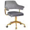 Стул Onder Mebli Jeff GD-MODERN OFFICE Серый B-1034 Бархат-0-thumb