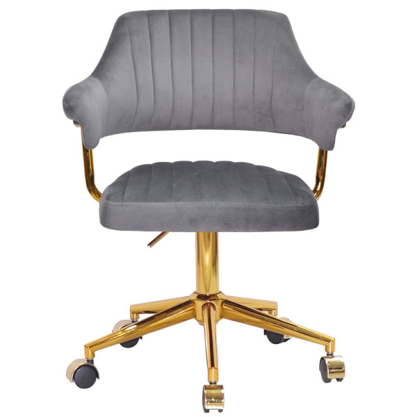 Стул Onder Mebli Jeff GD-MODERN OFFICE Серый B-1034 Бархат-2
