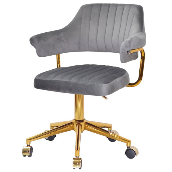 Стул Onder Mebli Jeff GD-MODERN OFFICE Серый B-1034 Бархат-1