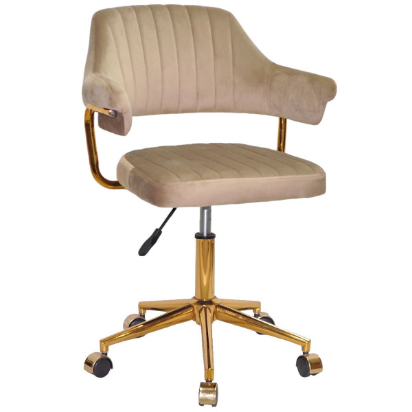 Стілець Onder Mebli Jeff GD-MODERN OFFICE Кавовий B-1042 Оксамит-0