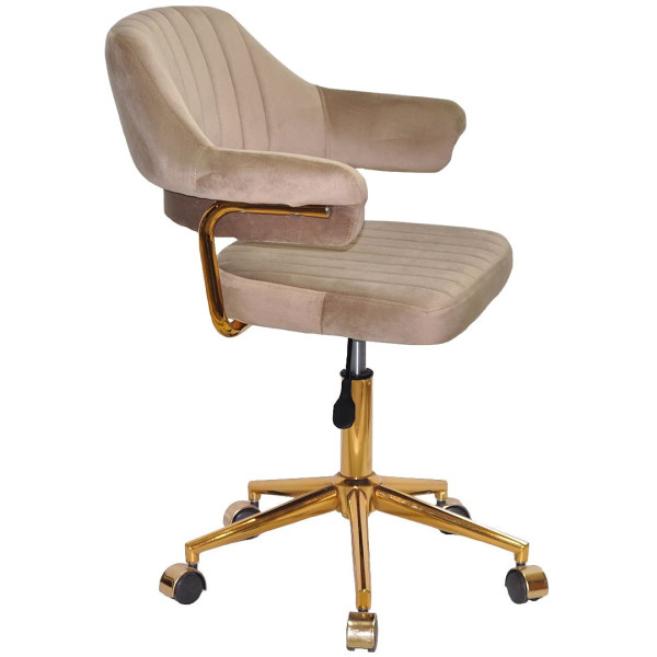 Стілець Onder Mebli Jeff GD-MODERN OFFICE Кавовий B-1042 Оксамит-2