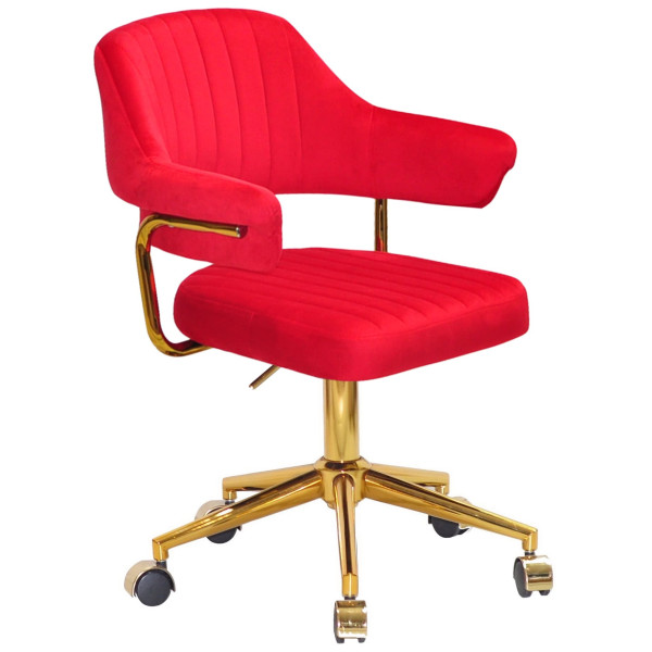 Стілець Onder Mebli Jeff GD-MODERN OFFICE Червоний B-1016 Оксамит-0