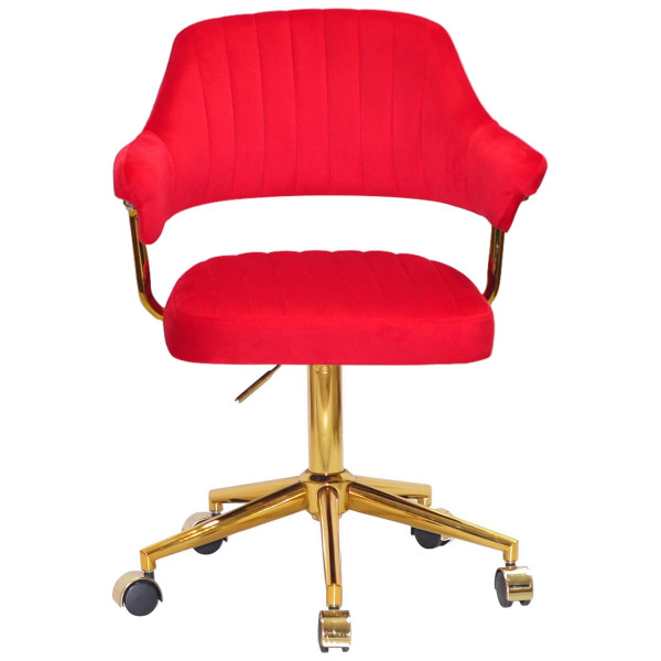 Стілець Onder Mebli Jeff GD-MODERN OFFICE Червоний B-1016 Оксамит-1