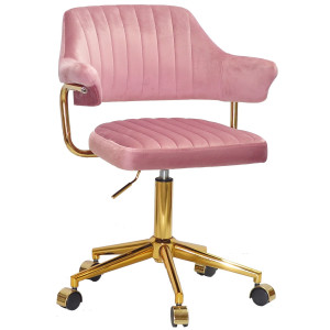 Стілець Onder Mebli Jeff GD-MODERN OFFICE Пильна Троянда B-1030 Оксамит