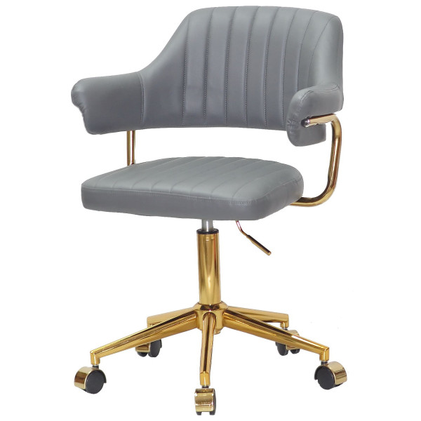 Стілець Onder Mebli Jeff GD-MODERN OFFICE Сірий 1001 Екошкіра-1