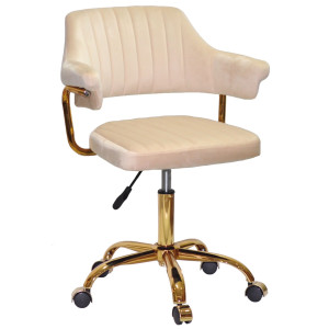 Стілець Onder Mebli Jeff GD-OFFICE Бежевий B-1032 Оксамит