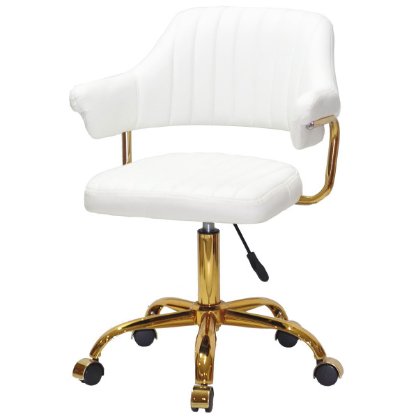 Стілець Onder Mebli Jeff GD-OFFICE Білий Екошкіра-1