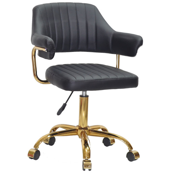 Стул Onder Mebli Jeff GD-OFFICE Черный Экокожа-0