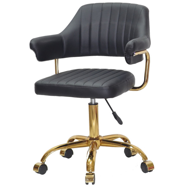 Стул Onder Mebli Jeff GD-OFFICE Черный Экокожа-1