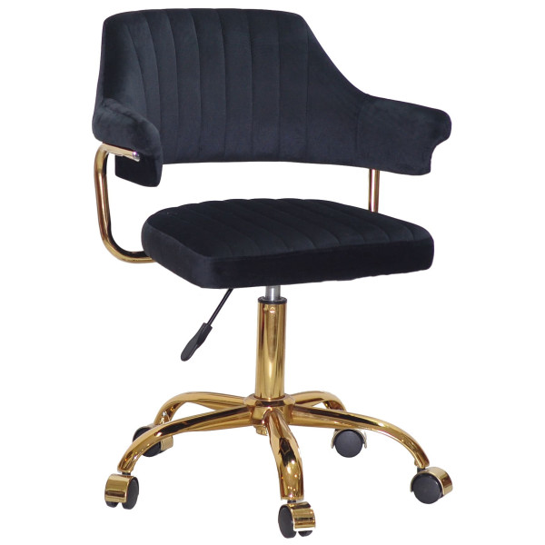 Стілець Onder Mebli Jeff GD-OFFICE Чорний B-1011 Оксамит-0