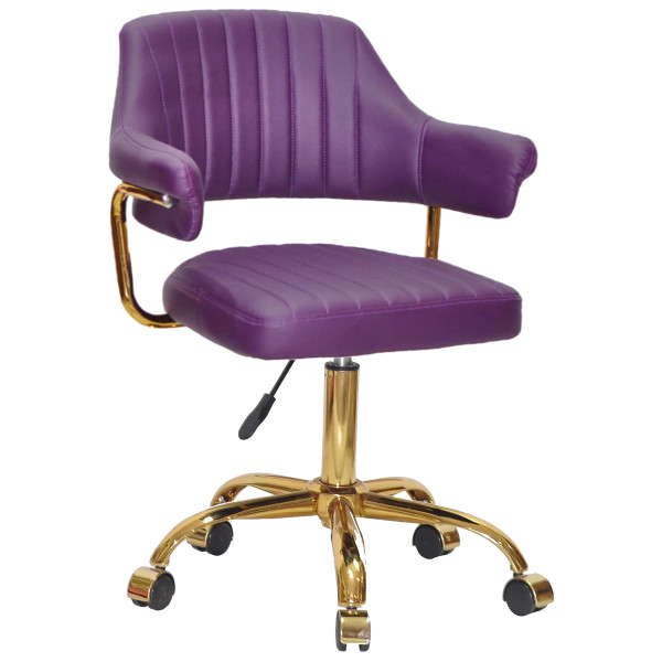 Стілець Onder Mebli Jeff GD-OFFICE Фіолетовий 1031 Екошкіра-0