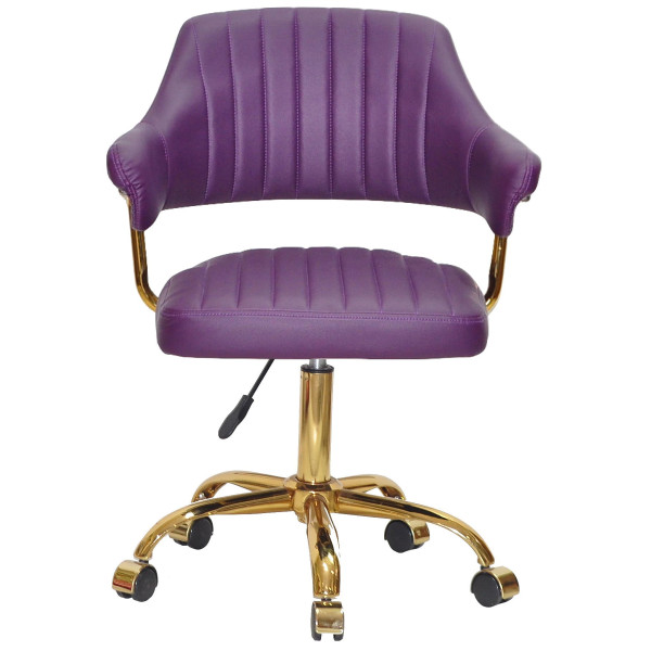 Стілець Onder Mebli Jeff GD-OFFICE Фіолетовий 1031 Екошкіра-1