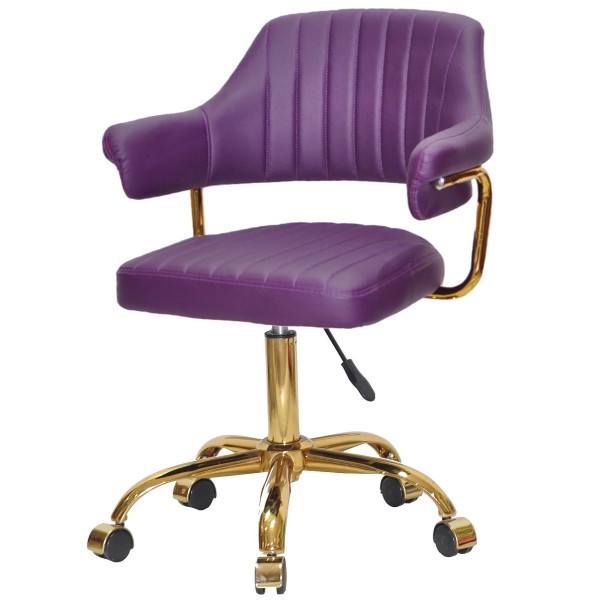 Стілець Onder Mebli Jeff GD-OFFICE Фіолетовий 1031 Екошкіра-2