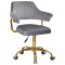 Стул Onder Mebli Jeff GD-Office Серый B-1034 Бархат-0-thumb