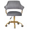 Стул Onder Mebli Jeff GD-Office Серый B-1034 Бархат-2-thumb