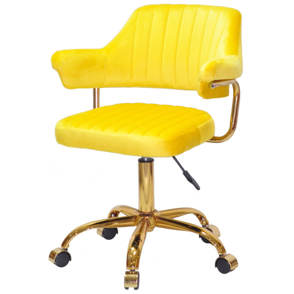 Стул Onder Mebli Jeff GD-OFFICE Желтый B-1027 Бархат-1
